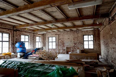 Die Baustelle im Untergeschoss des Gästehauses, das zur Dreckschänke gehört.