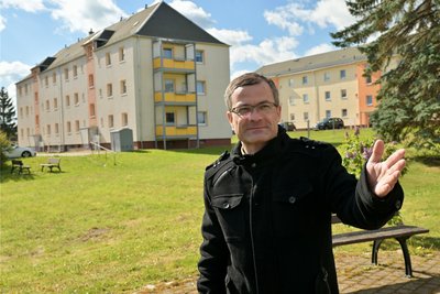 WGO-Geschäftsführer Marko Ebert ist Herr über einen Bestand von rund 800 Wohneinheiten. Daran gibt es in den kommenden Jahren noch einiges zu tun.