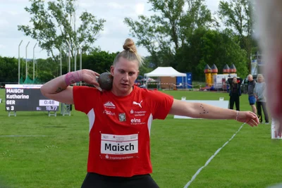 Knackte in Gelenau die 19-Meter-Marke: Kugelstoßerin Katharina Maisch vom gastgebenden LV 90 Erzgebirge.