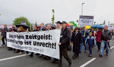  Gehen seit 2010 gegen Abtreibung in Annaberg auf die Straße: Christdemokraten für das Leben. 