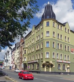 Dieses Haus steht an der Trockentalstraße in Plauen. 