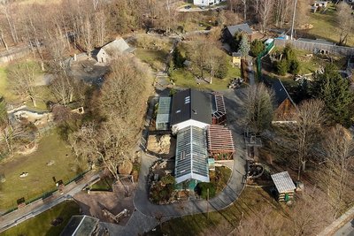 Das Tiergarten-Gelände aus der Luft: Die jüngsten Stürme hat der Park gut überstanden.