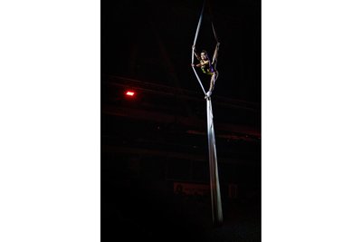 Auch Akrobatikeinlagen und eine Feuershow waren Teil von „Stunt it“ am Samstagabend in der Messe.