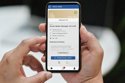 So sieht die Jobswop-App aus.
