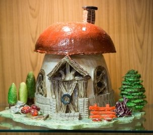 Ein Pilz-Haus.