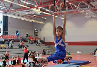 Einer von vier übrigen Wettkampfturnern im Vogtland: Der neunjährige Bastian Albert von der SG Tobertitz hat den 5. Platz belegt. 