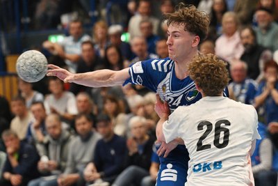 Spieler des Tages bei Aue gegen die Füchse Berlin: Paul Bones, der sieben Tore erzielte. Ebenfalls wurfstark agierten Francisco Pereira (10/1) und Sebastian Paraschiv (6).