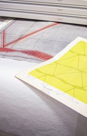 Die Muster für die Raumtextilien wurden oft zunächst gezeichnet.