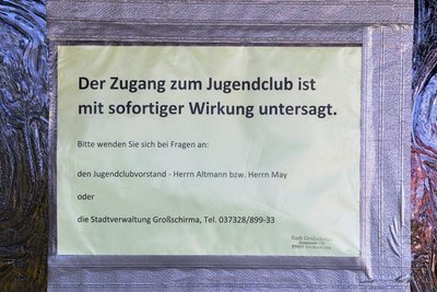 Im derzeit geschlossenen Jugendclub in Siebenlehn sollen die Elektroanlagen überprüft werden. 