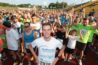 9. Firmenlauf der Volksbank Vogtland abgesagt - Sebastian Hendel, Läufer-Ass vom LAV Reichenbach, führte 2019 das Feld zum Firmenlauf an. Die nächste Chance dafür besteht erst 2021.