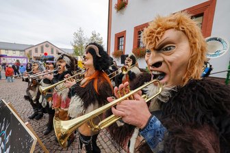90 Jahre Siedlung „Am Fuchsberg“: Meeraner Verein lädt zum Fest - Die Guggemusik Rasselbande aus Meerane.