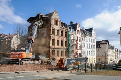 Das Haus Chamissostraße 18 in Plauen ist bald verschwunden. 