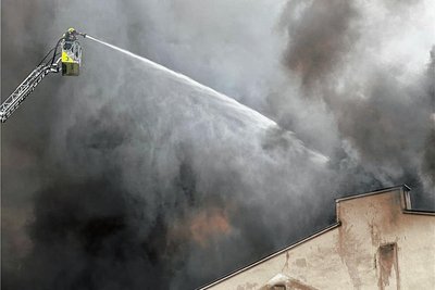 Die Einsatzkräfte hatten mit starker Rauchentwicklung zu kämpfen. 
