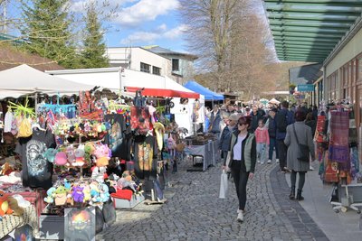 Der Ostermarkt in Bad Schlema war gut besucht.