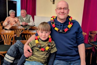 Peter Kestler war mit seinem Sohn Frederic aus Coburg angereist.