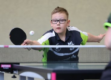 Der neunjährige Max Ließke ist Teil des Jungen-18-Teams aus Hohenstein-Ernstthal, das am Samstag Landesmeister wurde. 