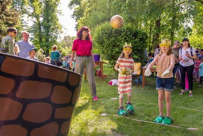 Im Olbernhauer Stadtpark inklusive Rittergut findet am Sonntag ein Kinderfest statt.