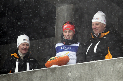 Erstmals Weltmeister 2011 in Oslo, und dann auch noch eine Audienz in der Königsloge von Norwegens Monarch Harald V. (rechts) und Königin Sonja.