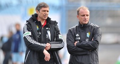 Eingespieltes Team beim CFC: Cheftrainer Karsten Heine (links) und Kay-Uwe Jendrossek.