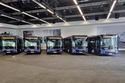 Die fünf Neuzugänge in der RVE-Fahrzeugflotte.