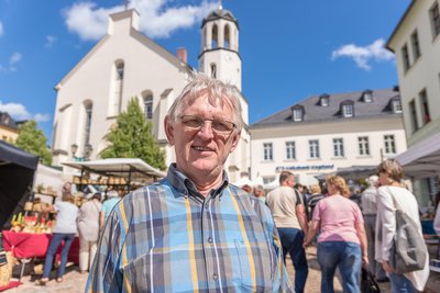Initiator des Töpfermarktes: Helmut Forner aus Rodewisch.