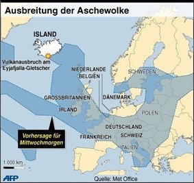 Die Deutsche Flugsicherung (DFS) verlängerte das grundsätzliche Flugverbot zunächst bis 2.00 Uhr. Allerdings waren Starts und Landungen unter den Bedingungen des kontrollierten Sichtflugs möglich.