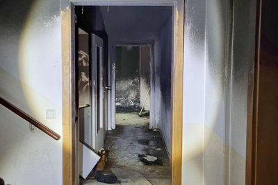 Die ausgebrannte Wohnung am Sonnenberg im Juni 2023.