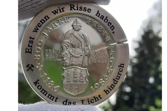 900 Jahre Otto der Reiche: Freiberg erinnert an seinen Stadtgründer - Otto der Reiche auf einer Sonderprägung der Freiberger Münzfreunde.