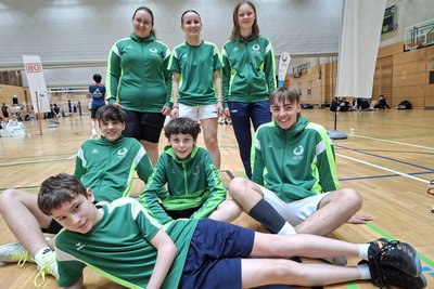 Zum Marienberger Badminton-Team gehörten Mia Baldauf, Laura Flohrer, Enna Tippmann, Ole Beer, Moritz Dietze, Tico Pusch und August Schumann.