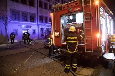 Vier Einsatzfahrzeuge waren vor Ort.