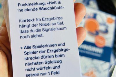 Eine von den insgeamt 30 Bahnsinn-Karten.