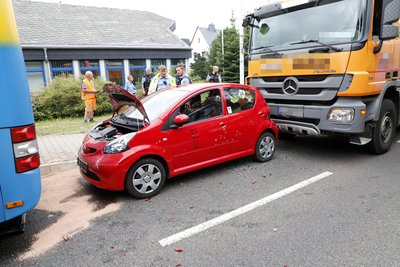 An der Leipziger Straße kam es am Freitagnachmittag zu einem Verkehrsunfall.