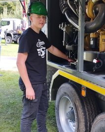 Martin Koppatsch aus Niesky beginnt nächstes Jahr seine Ausbildung im LTB. 