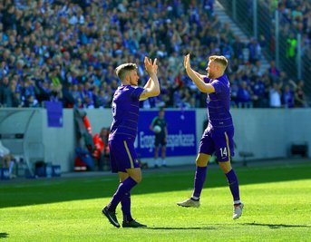 Der FC Erzgebirge Aue gewinnt am 29. Spieltag zuhause gegen den FC St. Pauli.