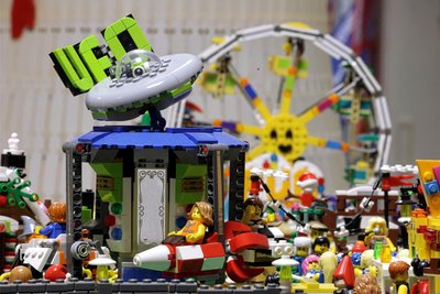 Eine Szene aus einer früheren Lego-Ausstellung von Maik Schenker.