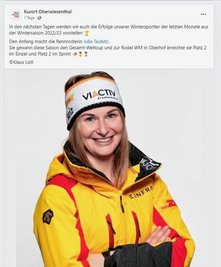 Nach der Kritik hat die Stadt reagiert und weist auf ihrer Facebookseite auf die jüngsten Erfolg einheimischer Sportler hin. 