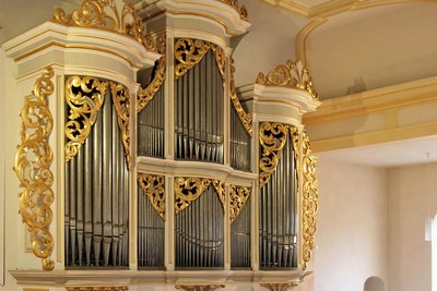 Die Silbermann-Orgel in der Glauchauer Georgenkirche.