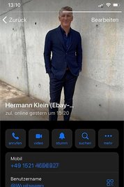 Telegram-Profil des mutmaßlichen Betrügers: Bastian Schweinsteiger muss als Gesicht herhalten. 
