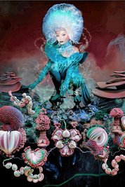 Leben unter Pilzen: Björk auf dem Cover ihres neuen Albums "Fossora". 