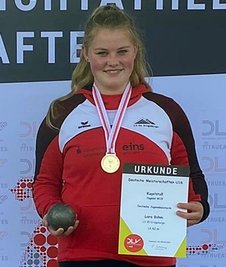 Gewann bei der U-16-DM Gold mit der Kugel: Lara Böhm. 
