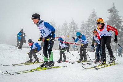 Im Biathlon der AK 11 startete auch Sten Sommerfeldt (l.), Sohn des einstigen Langlauf-Weltcupsiegers René Sommerfeldt.