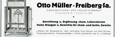 Mit dieser Anzeige machte Otto Müller 1926 auf sein Geschäft aufmerksam.