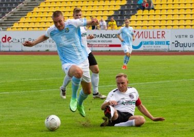 Simon Noah Roscher beim Spiel gegen den VFC Plauen.