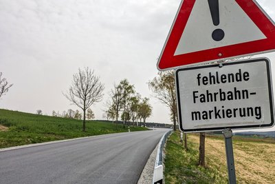 Zwischen Schlettau und Neu-Amerika ist die B 101 erst im vorigen Jahr instand gesetzt worden. Ab Montag wird der Bereich erneut gesperrt.