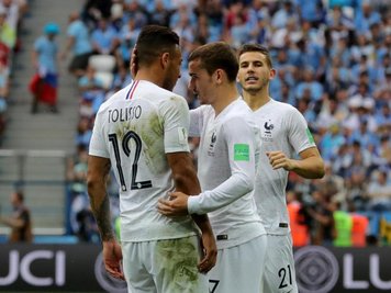 Das 2:0 von Antoine Griezmann (M) war die Entscheidung.
