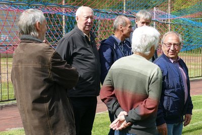 Die Kicker von damals wärmten viele alte Geschichten auf.