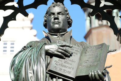Luther-Denkmal auf dem Marktplatz von Wittenberg: Zentrum des Deutschen Reiches?