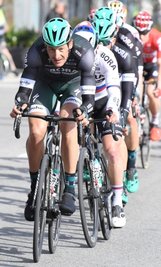 Klappte bei der Mallorca-Rundfahrt schon ganz gut: Marcus Burghardt (vorn) spendet Weltmeister PeterSagan Windschatten.