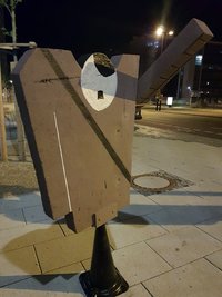 Mehr als ein Dutzends solcher Figuren hat die Polizei in der Nacht zu Dienstag in Chemnitz sichergestellt.