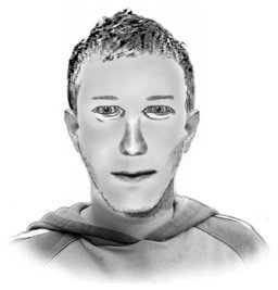 Mit diesem Phantombild sucht die Polizei in Plauen nach dem Täter.